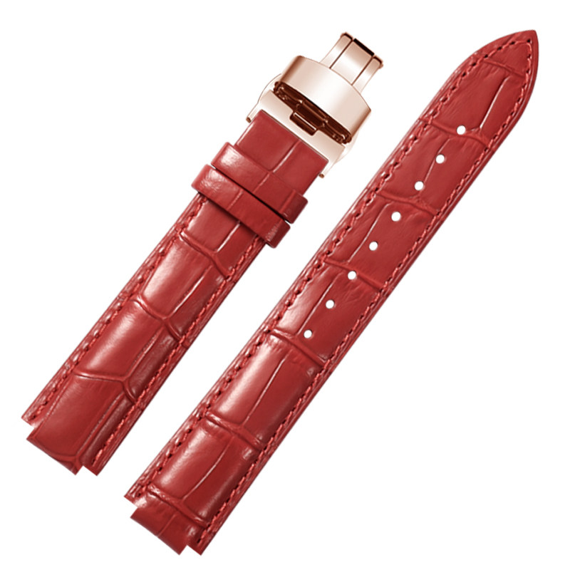 适配飞哑哒心弦真皮卡西欧链手表带 vck珠宝配件