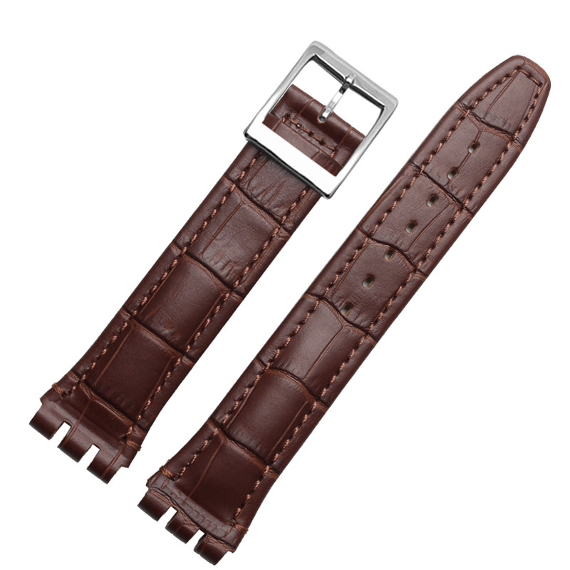 适配swatch真皮yrs系列手表带 vck珠宝配件