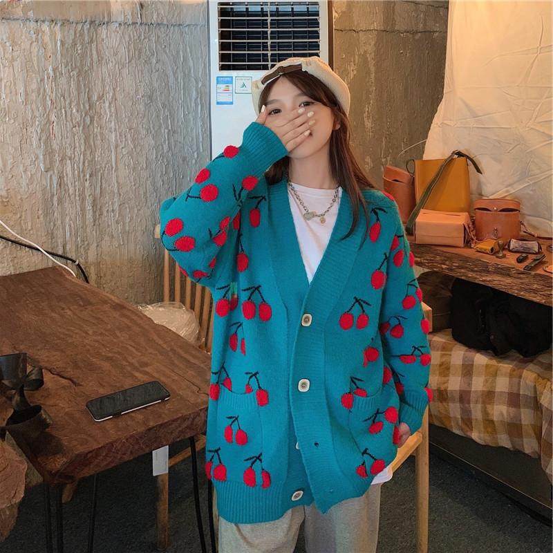 网红季新款甜美宽松2020秋冬风开衫 七色妃卫衣/绒衫