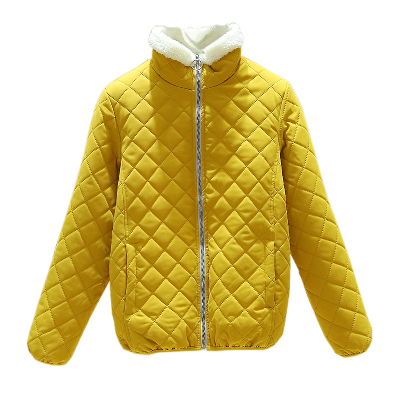 2023秋冬新款轻薄菱格羊羔绒