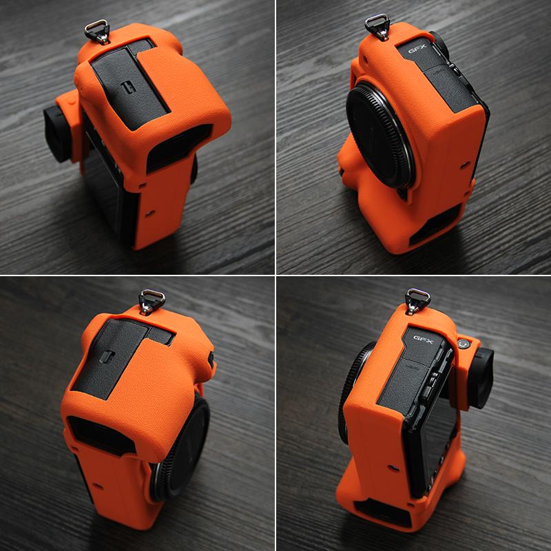 适用富士GFX100S II 二代相机包Fujifilm gfx100s机身全包gfx50sii 二代荔枝纹xh2硅胶套X-H2S保护套 - 图1