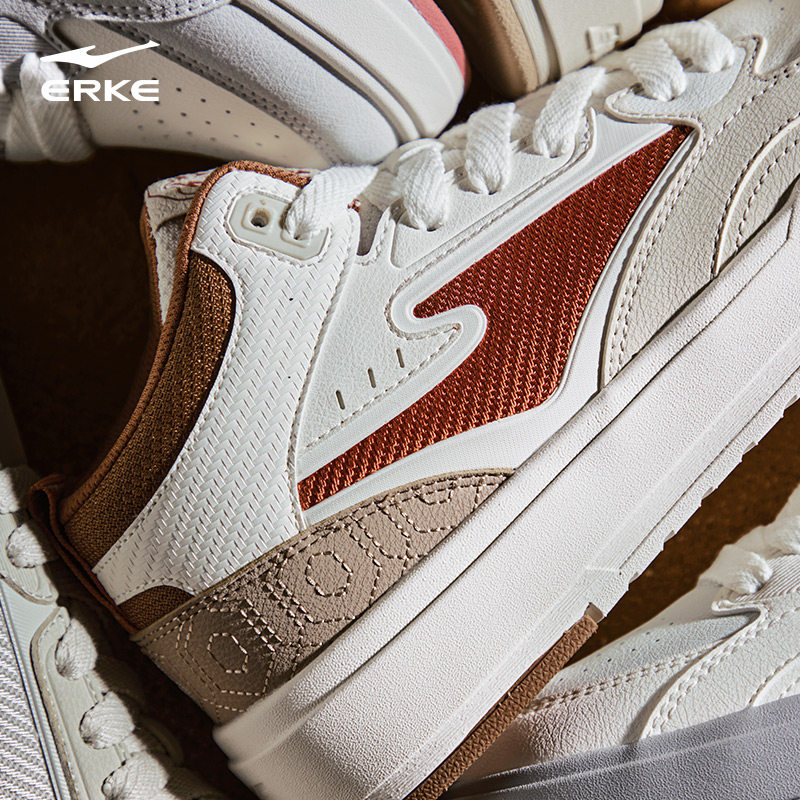 征服4|鸿星尔克板鞋高帮男鞋夏季皮面增高休闲鞋学生百搭运动鞋子,淘宝优惠券,粉丝福利购,淘宝优惠卷