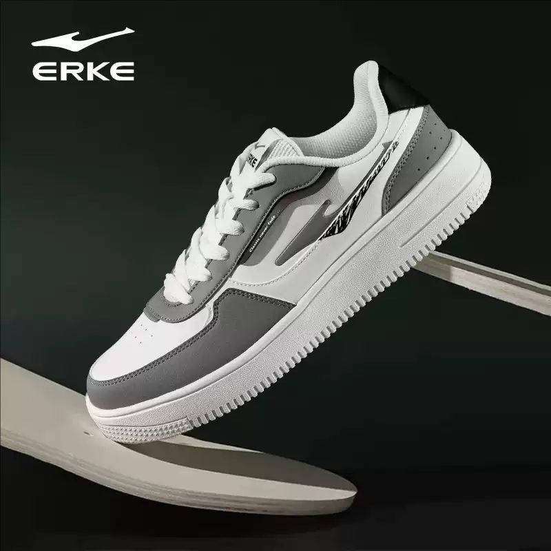 鸿星尔克板鞋男女运动板鞋小白鞋透气休闲运动鞋子低帮系带秋季,淘宝优惠券,粉丝福利购,淘宝优惠卷