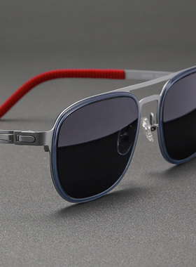 木川近视墨镜男士超轻钛架双梁