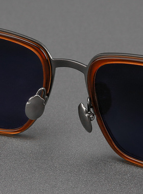 木川大脸近视墨镜男款超轻钛架