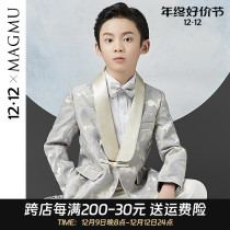 Boy suit suit gown Children small host piano for the autumn and winter Playboy high-end walking show Little Western-style clothes