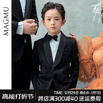 Children Suits Suit Boy Host Gown Dresses Boy Piano Plays Out Black Western Suit Jacket New Autumn Winter