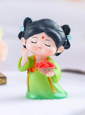 新款ins唐宫夜梦古风女孩唐仕女树脂手办景区摆摊品摆件