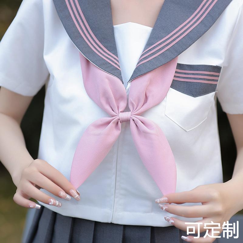 新灰三本JK制服水手服学院风日系刺绣百褶裙套装jk制服厂家供应-图2