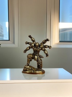 地狱火孙悟空桌面摆件斗战胜佛铜雕工艺品摆饰齐天大圣手办定制