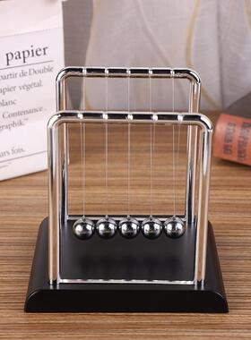 小方牛顿摆球碰碰球撞球物理摆件桌面摆球休闲放松小玩意创意