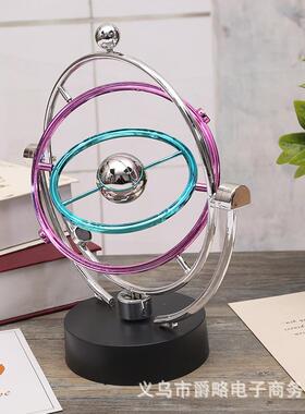 A606星球永动仪天体模型动力学轨道动态工艺品art 磁性无极摇摆器