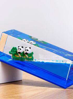 创意入油海盗船轮船油滴摆件办公室装饰解压漂浮滴油送朋友同学