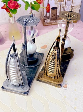 1052创意仿古流砂 学生礼品白色沙漏摆件定制