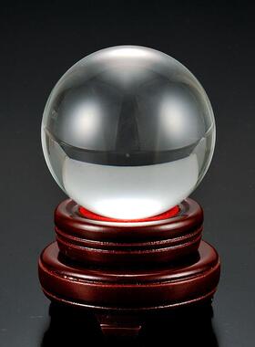 透明球光球摆件魔术转运球道具摄影小玻璃珠子弹弹珠圆珠实心