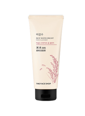 菲诗小铺the face shop大米米水洁面乳卸妆男女学生洗面奶洁面膏
