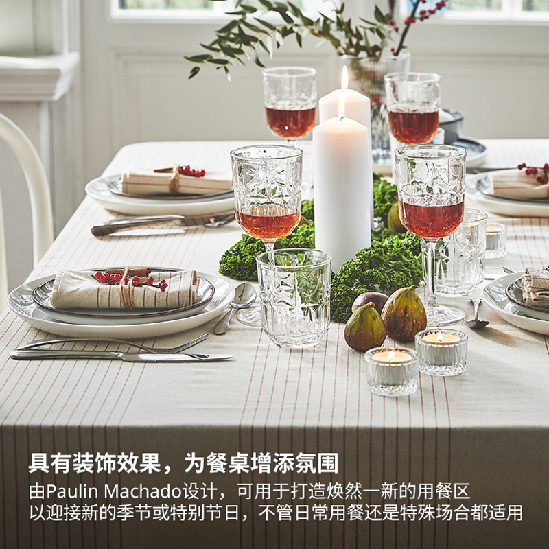 IKEA宜家维普斯塔桌布素色简约现代餐桌布家用布艺全包耐热桌布 - 图2