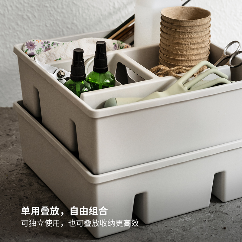 IKEA宜家FANGGRODA凡格洛达带分隔储物格收纳盒整理神器家用 - 图3