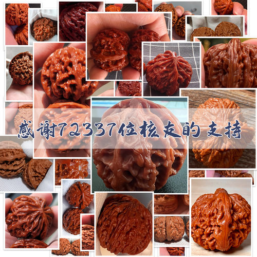 文玩核桃满天星核桃一物一图狮子头精品把玩闷尖手工打底全品无修_虎窝淘