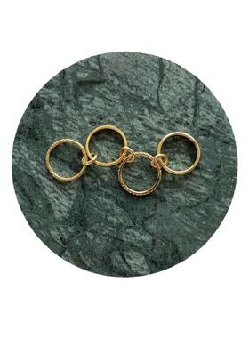 秋冬新款戒指简约欧美时尚潮人金属镀金镶嵌宝石套戒女式潮流爆款