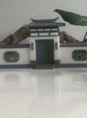 古建筑门头院墙古建摆件马头墙假山盆景微景观中式古建筑复古国风