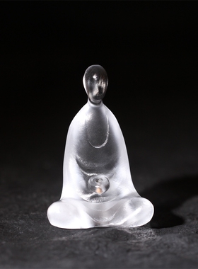 厂家直销无相佛香插古法琉璃摆件禅意线香炉家用创意家居装饰品