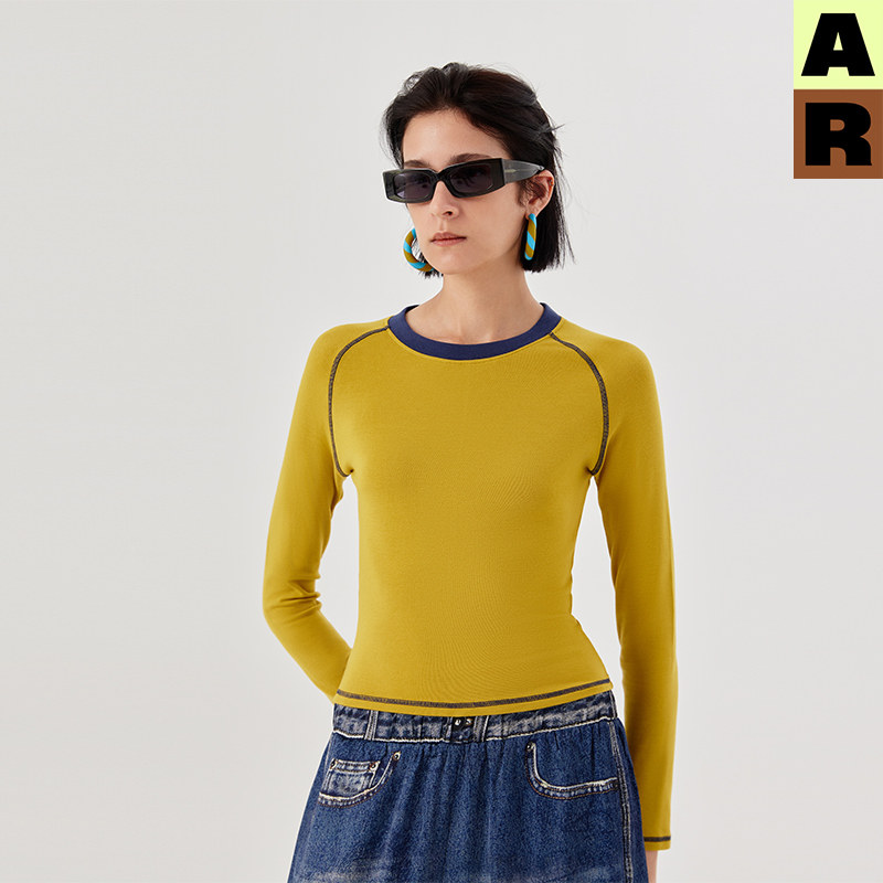 【第二件75折】AR巴恩风内搭发热保暖内衣打底衫秋冬美拉德上衣女,淘宝优惠券,粉丝福利购,淘宝优惠卷