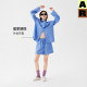 AR Striped Wearable Home Clothes Suit 2026 Spring and Summer Long Sleeve Pajamas Long Shorts Women's r Line AlmondRocks