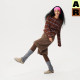AR striped cardigan half velvet ເຄື່ອງນຸ່ງຫົ່ມເຮືອນສາມາດໃສ່ໄດ້ນອກ 2026 ພາກຮຽນ spring ແລະ summer ຊຸດນອນອົບອຸ່ນສໍາລັບແມ່ຍິງ