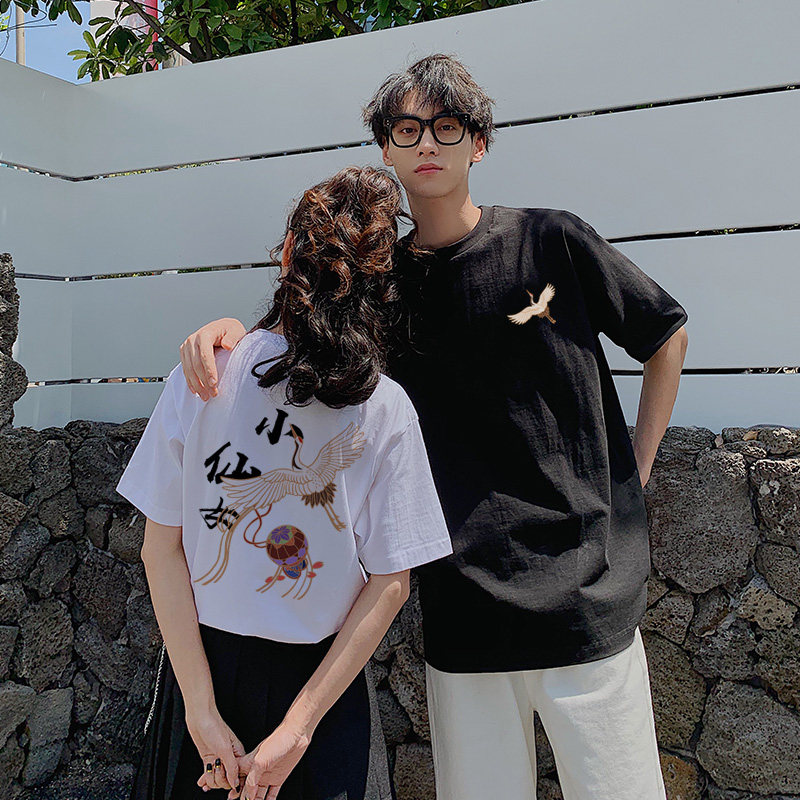 2020夏天新款情侣装国风国潮班服 尹妃妮T恤