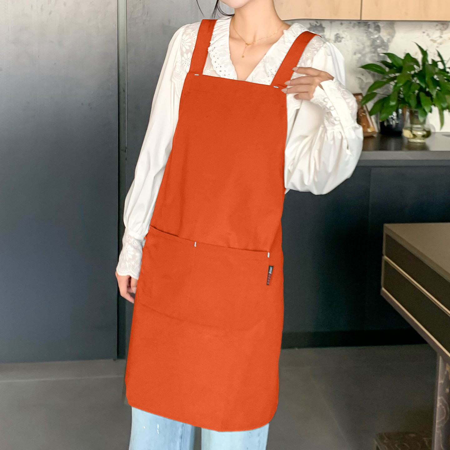 围裙工作服女男士专用大码订做厨师烘培餐饮画画幼师定制logo印字,淘宝优惠券,粉丝福利购,淘宝优惠卷