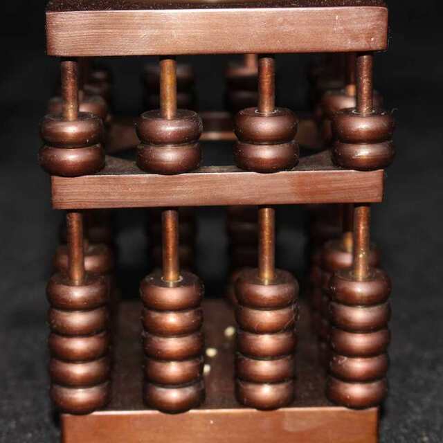 Antiques, miscellaneous collections, antique antiques, red copper square abacus pen holders collection items