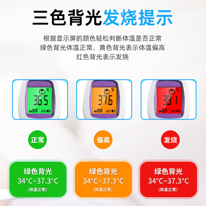红外线体温枪额温枪医专用温度计 聚福星个人护理体温计类