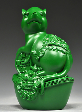 花梨木祝福新古典客厅吉祥物摆件