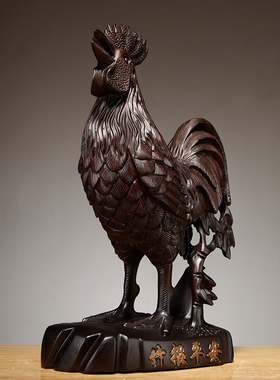 吉祥物客厅实木质工艺品祝福木头