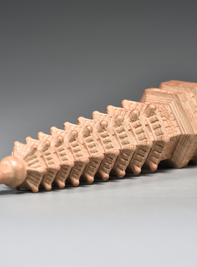 桃木雕刻九层文昌塔摆件