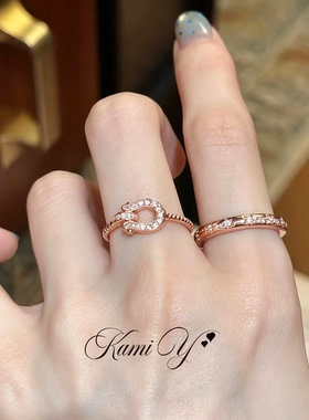中古高级感蕾丝鸢尾星芒戒指