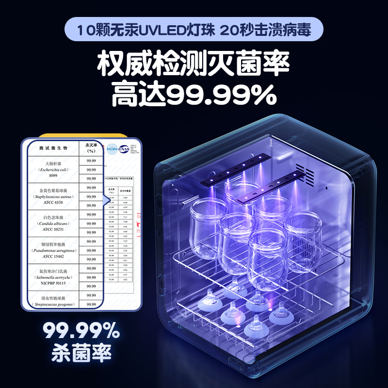 大宇方信专卖店韩国大宇无汞灯珠紫外线奶瓶消毒器带烘干一体机婴儿消毒柜烘干机0
