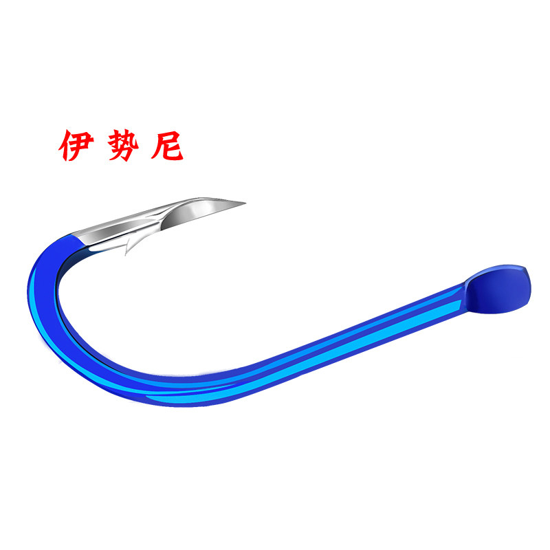 日本进口鱼钩散装正品伊势尼新关东歪嘴伊豆无有倒刺鱼钓鱼勾钩子_虎窝淘
