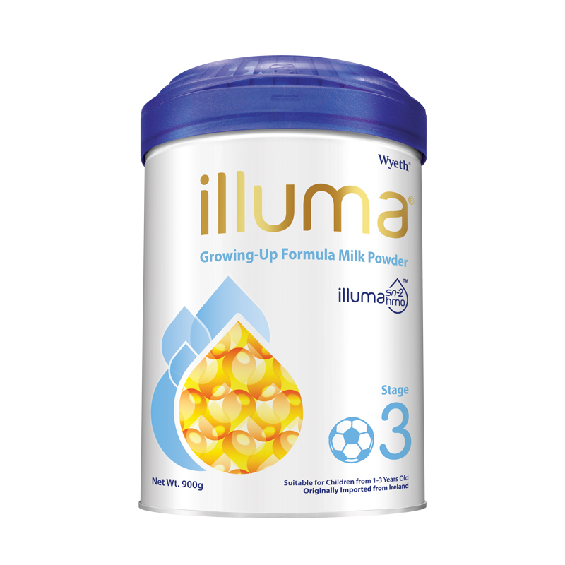 illuma启赋海外旗舰店新[官网]illuma启赋3段12-36月hmo婴幼儿奶粉900g惠氏0