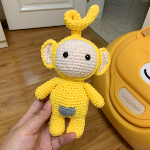 rlk天线宝宝手工diy钩针材料包牛奶棉毛线编织玩偶卡通勾娃娃公仔 - 图1