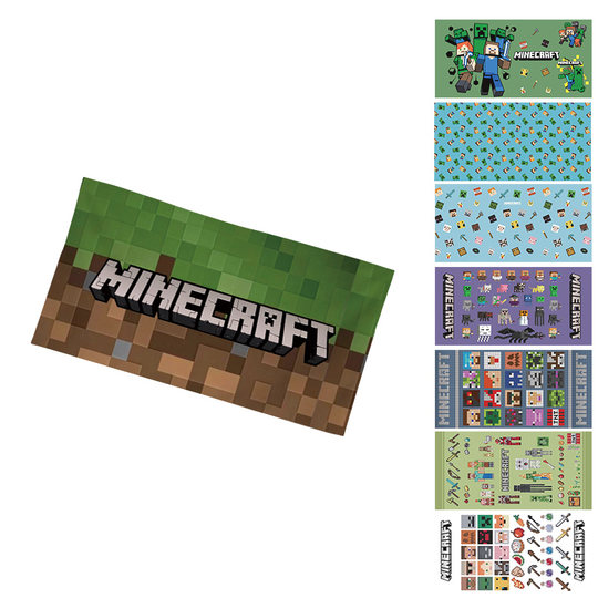 Игра Minecraft, мультяшная анимационная плитка, милое детское спортивное полотенце в пиксельном стиле, банное полотенце, пляжное полотенце для плавания