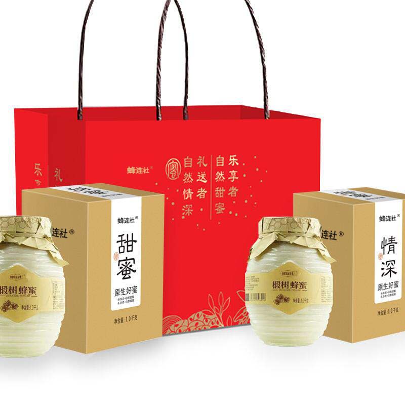 蜂连社旗舰店蜂蜜礼盒装正宗椴树雪蜜送长辈年货过年送礼新年伴手礼正宗蜜0