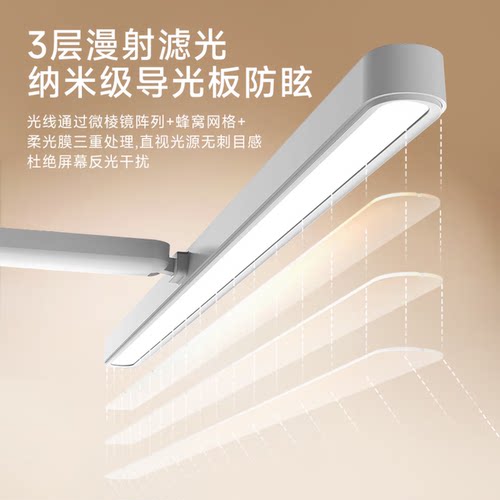 松下T10pro台灯学习专用护眼工作阅读儿童大学生书桌全防近视横头 - 图0