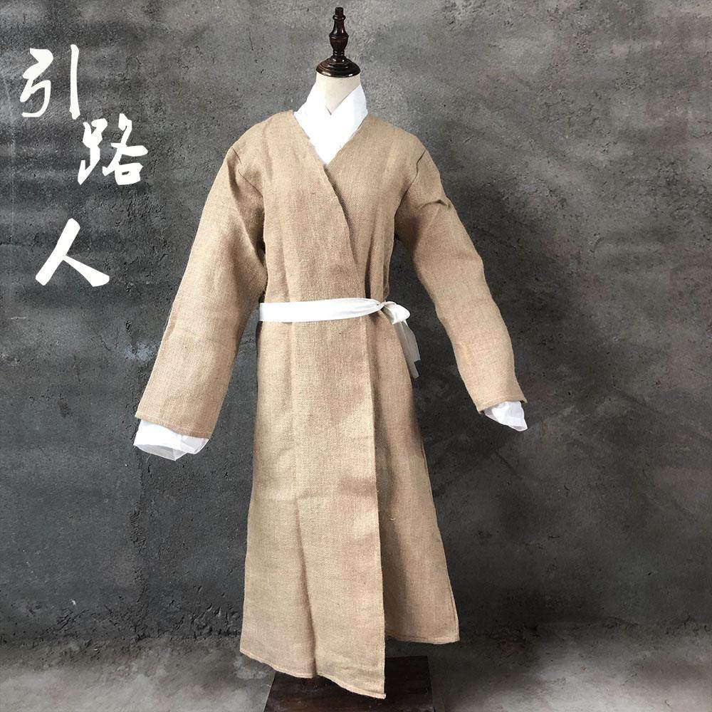 孝服麻衣长款麻布丧服孝衫大褂披麻戴孝男女白事衣服丧葬用品_虎窝淘