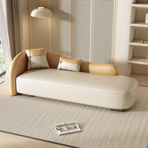 Nordic Living Room Leather sofa Small family Type modern minimalist Bedroom Guido Lazy Man Casual Net Red Sofa Deck Chair