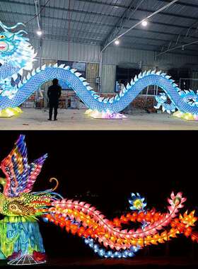 蛇年大型花灯2025春节户外灯展彩灯元宵节灯笼自贡花灯现货蛇造型