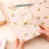 High-looking cartoon colored paper with ribbon gift wrapping paper