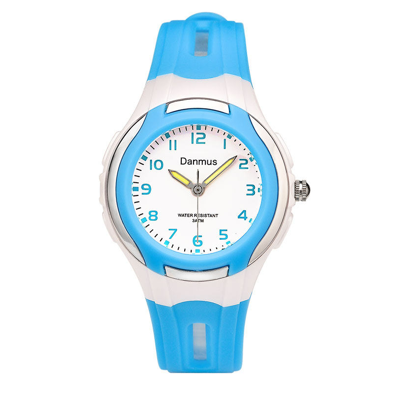 学霸男学生防水防摔男孩小学生手表 丹慕斯国产腕表