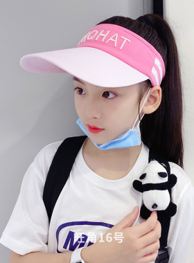 儿童夏季帽子女遮阳空顶中大